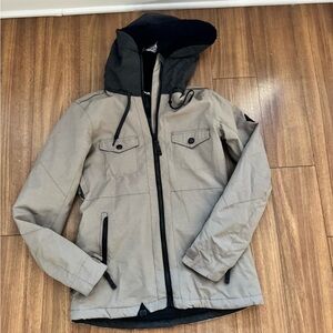 Women’s Beige Hooded ski/ snowboard Jacket